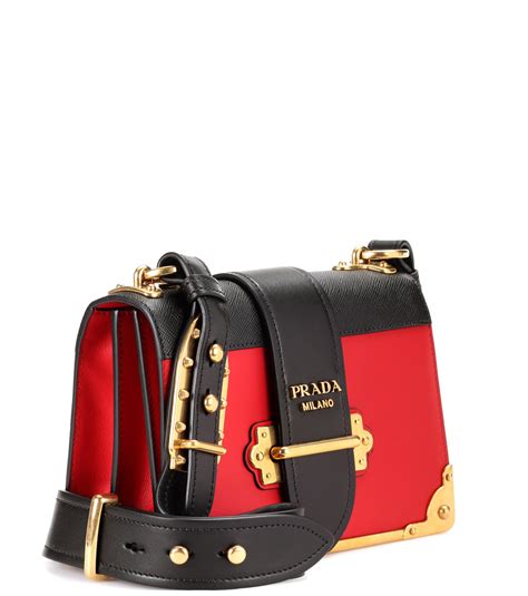 prada cahier belt bag red|prada handbags.